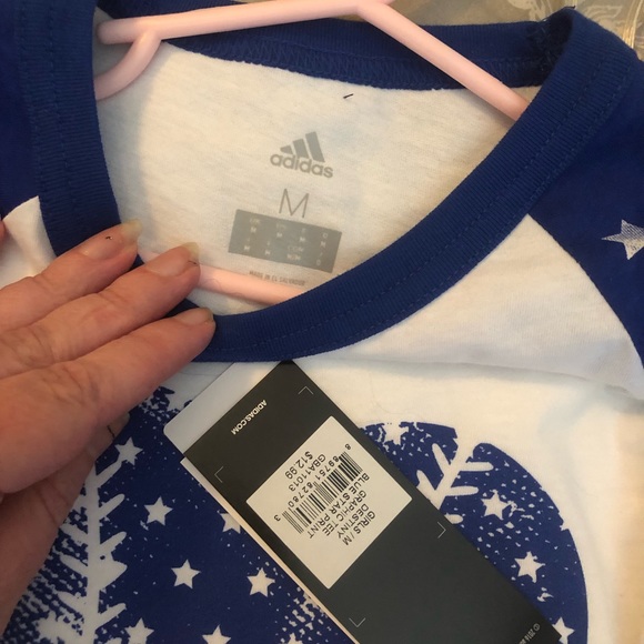 Adidas Girls Softball/Baseball Tee NWT - Picture 2 of 4